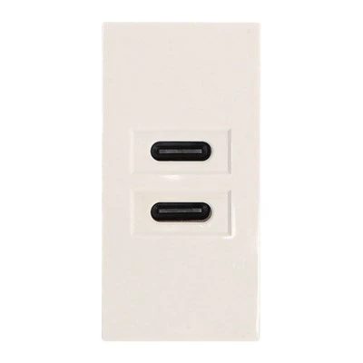 Carregador dual USB C de 10,5 W