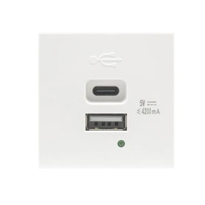 Carregador USB A USB C 21W